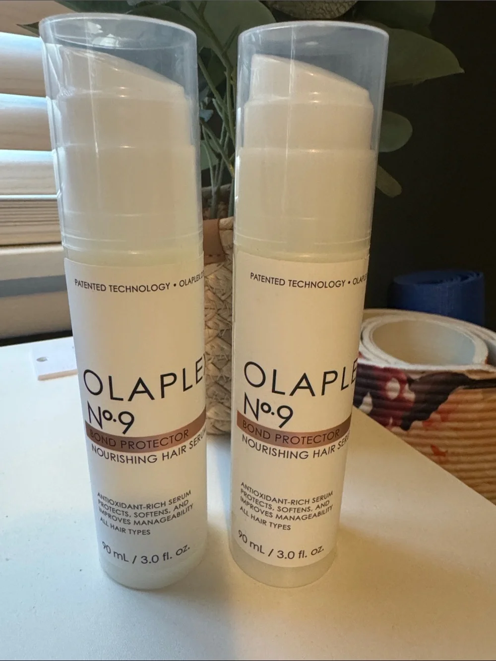 OLAPLEX No.9 Nourishing Hair Serum Pump Bottles — set of 2
